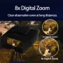 CZ080 Infrared Tactical Binocular Telescope 4K UHD 40MP 600M Binoculars Night Vision with 5000mAh Battery, 32GB SD Card Hunting Trail Camera 8X Digital Zoom Telescope