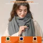 TENGOO Electric Heated Scarf Neck USB Charging Heating Pad 3 Temperature Adjustable Heating Neck Wrap Washable 3s Fast Heating for Men Women