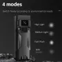 WEST BIKING 400Lm Digital Power Display Bike Headlight Waterproof Type-C Charging Flashlight 8 LED Beads High Brightness Bicycle Front Light for Road Night Riding