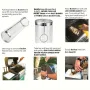 IPRee Round BBQ Basket Stainless Steel Rolling Grilling Basket Wire Mesh Cylinder Grill Basket Portable Outdoor Camping Barbecue Rack