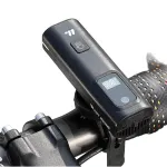 WEST BIKING Smart LED Digital Display Bike Headlight 1500mAh Battery Type-C Charging Waterproof Mini Portable Bicycle Front Light for MTB Bike Road Bike Flashlight