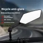 BENGGUO 1 Pair Bicycle Rearview Mirror 360° Rotation Anti-glare HD Wide Range Bike Handlebar Reflector Mirror for MTB Motorcycle E-bike