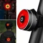 BIKIGHT Smart Brake Sensing Bike Taillight 4 Light Modes Type-C Rechargeable Waterproof Dustproof Bicycle Rear Light for MTB Road Night Riding Safety