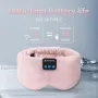 Fones de ouvido sem fio Bluetooth KALOAD, máscara de dormir ajustável, música multifuncional, protetor de olhos macio para viagens, sono noturno