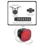 ANTUSI Q2S Bike Taillight Intelligent braking sensor 260mAh Battery 4 Light Modes Type-C Charging IPX6 Waterproof Wear-resistant Bicycle Rear Light for Night Cycling