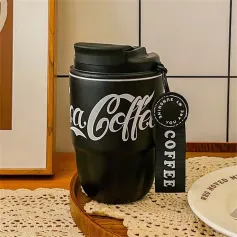 IPRee Stainless Steel Insulated Coca Cola Cup 320ml Coffee Travel Mug Double Wall Vacuum Insulation Cups Mini Portable Dual Drink Office Cup