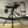 IPRee 25-75x60 HD Spotting Scope Powerful Monocular Zoom Telescope BAK7 Prism Waterproof for Birdwatching Target Shooting Camping