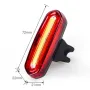 Bike Taillight 600mAh Battery 4 Light Modes USB-C Rechargeable IPX6 Waterproof Wear-resistant Lightweight Bicycle Rear Light for Night Cycling