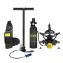 DIDEEP Mini Scuba Tank 1L Diving with Pump Snorkel Mask Portable Oxygen Cylinder Full Face Diving Mask Underwater Breath System