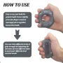 KALOAD Silicone Adjustable 20-90LB Hand Grip Strength Exercise Gripping Ring Fitness Finger Forearm Trainer Carpal Expander