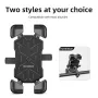 ROCKBROS 4.5''-7.2''Bicycle Phone Handlebar Holder 360° Rotation 30° Tilt Auto Locking Shockproof Non-slip Motorcycle Electric Vehicle Bike Bracket