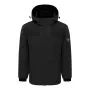 TENGOO HJ-04B 4 Heating Areas Jacket Windbreaker Unisex 3-Gear Thermal High Neck Hooded Coat Windproof Comfy Outerwear for Winter Hiking Outdoor Sport