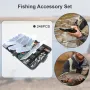 Anmuka 246pcs Fishing Tackle Box Fishing Accessories Set with Fish Hooks Lead Sinker Swivel for Bass Trout Walleye Fishing Supplies