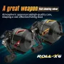 Roll X6 Full-Metal Shooting Fish Wheel 3.9:1 Gear Speed Ratio 8Kkg Braking Force Interchangeable Right Left Hand Pre-Spooled Reel for Outdoors Fishing Joy