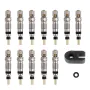 Deemount Bike Tubes Service Parts 12PCS Top Quality Presta Valve Core Brass CNC Bicycle Tool for MTB Cycling