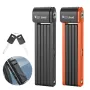 WEST BIKING Bike Portable Folding Lock C-level Anti-theft Waterproof Dustproof Universal Alloy Steel Security Cycling Lock for Bicycle E-Bike