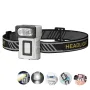 Smiling Shark TD-0172 Motion Sensor Headlight, Rechargeable LED Headlamp, Three-Color Light Source Headlight Induction Cap Clip Light