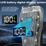 BIKIGHT Bike Headlight 4 LED Large Beads 2000mAh Battery Dual Distance Beam Design Waterproof 4 Light Modes Type-C Fast Charge Power Display Flashlight with 120dB Horn