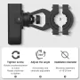 KGVYKL Phone Holder 4.7\-7.2\ Adjustable Phone Clip Stand Shockproof Portable Bike Holder Phone Bracket for Bicycle Electric Scooter Motorcycle
