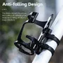 WEST BIKING Bicycle Water Bottle Holder Silicone Non-slip Straps Set MTB Road Bike Bottle Stand with Fixed Clip Accessories