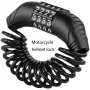 Universal Bicycle Lock 4 Password Mode Wire Security Portable Anti-theft Helmet Lock for MTB Road Bike Motorcycle