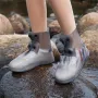 XANES Bike Shoe Covers Waterproof Rain Booties Silicone Slip-resistant Rainy Day Thick Rain Boots Covers Foot Covers for Cycling
