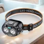 Bikight Smart Sensor Lampada frontale a LED potente con ricarica USB Torcia frontale di emergenza 250LM XPE LED Lampada frontale IPX4 impermeabile per campeggio all'aperto e pesca