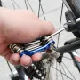 Kit de ferramentas de reparo de bicicleta multifuncional portátil 11 em 1 para ciclismo ao ar livre