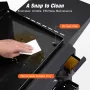 3 Burner Gas Griddle,23''Outdoor Propane Griddle with Hood,Portable Flat Top Gas Grill - Griddle Station for Camping