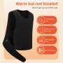 TENGOO HZB-11 11 Areas Heated Vest Men Women USB Electric Self Heating Vest with Adjustable Belt Warming Waistcoat Heated Jacket Washable Thermal Winter Clothes