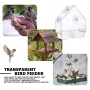 ZANLURE Smart Identify Bird Feeder Camera 1080P HD Video Recording Outdoor Hanging Real-time Monitoring Bird Feeder WiFi Connection Pet Feeding Cage