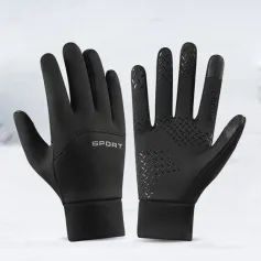 TENGOO Heren USB Verwarmde Handschoenen Winter Touchscreen Warme Handschoenen met Verbeterde Grip Dames Heren Fiets Buiten Rijden Motorfiets Waterdichte Thermische Antislip Handschoenen