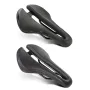WEST BIKING Hollow Bicycle Saddle Breathable Comfortable PU Waterproof Aerodynamic Anti-slip Concave Point Cushion Shock Absorption Bike Seat for MTB Road Bike