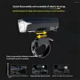 BIKIGHT Intelligent Light-sensing Bicycle Headlight 1500mAh Power Bank Flashlight Handlebar Waterproof USB Charging Bike Front Light for MTB Outdoor Safe Night Riding