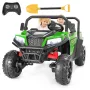 FUNTOK U01S 24V 7AH Double Seater Kids Ride on Truck Car 8km/h Max Speed Safety Rechargeable Powered Electric Car for 3-8 Years Old Kids with Remote Control