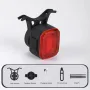 BIKIGHT Smart Sensing Brake Bicycle Taillight 6 Lighting Modes Waterproof Type-C Charging Bike Rear Light for MTB Night Riding Warning Safety