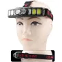 USB Rechargeable LED Head Flashlight XPE COB Headlamp Red Light Motion Sensor Lightweight for Running Camping Equipments Nature Hike