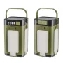 IPRee Portable Solar Camping Lantern LED Rechargeable Outdoor Hanging Tent Lamp Folding LED With Hook Emergency Camping Light