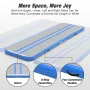 WARMOUNTS 13 ft Air Track Tumbling Mat Inflatable Air Gymnastics Training Mats 4'' Thick Tumble Track with Electric Pump for Home Gym Cheerleading Water Outdoor