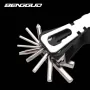 BENGGUO 18 in 1 Bicycle Multitool Wrench Repair Tool Kit Alumium Alloy Screwdriver and Chain Mini Portable Repair Accessories for MTB and Road Bikes