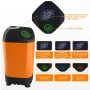 Ducha eléctrica portátil para exteriores, ducha de camping IPX7, resistente al agua, con pantalla digital para camping, senderismo, mochilerismo y viajes.