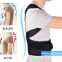 Adjustable Back Support Belt Back Posture Corrector Shoulder Lumbar Spine Support Back Protector