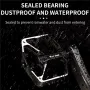 WEST BIKING DU Bearing Bicycle Pedal Anti-slip Cycling Pedal Ultralight Aluminum Alloy for MTB Bike Road Bike