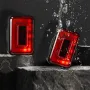 BIKIGHT Bike Radar Taillight 1500mAh Battery 7 Light Modes 3 Radar Modes Type-C Rechargeable IP64 Waterproof Bicycle Rear Light for Outdoor Cycling