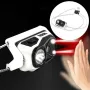 Portable Mini Smart Sensor LED Headlamp USB Rechargeable Super Bright Running Cycling Head Light Red Warning Light Waterproof Lantern Illuminator Lamp