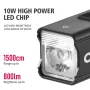 CYCLAMI BR 1000LM Highlight Bike Headlight 4500mAH 5 Gears Modes Lamp Type-C Charging Bicycle Front Light for Outdoor Night Cycling Safety