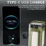 IPRee Portable Solar Camping Lantern LED Rechargeable Outdoor Hanging Tent Lamp Folding LED With Hook Emergency Camping Light