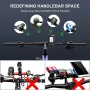 3 in 1 Smart Bike Headlight 800Lm Brightness 2000mAh Battery IP65 Waterproof with Speedometer Horn LED Bike Lamp Cycling Flashlight