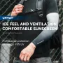 ROCKBROS UPF50+ UV Protection Ice Silk Arm Sleeves Quick-drying Breathable Cool Touch High Elastic Fit Sunscreen Sleeves for Outdoor Sports