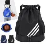 IPRee Basketball Storage Bag Waterproof Fitness Bag Lightweight Climbing Backpack Outdoor Large Capacity Sports Bag Multi-functional Drawstring Shoulder Bag